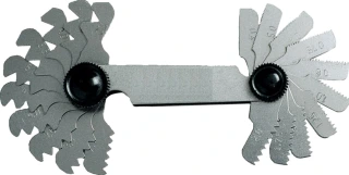 MIB, bolt thread pitch gauge. Whitworth threads 4-62