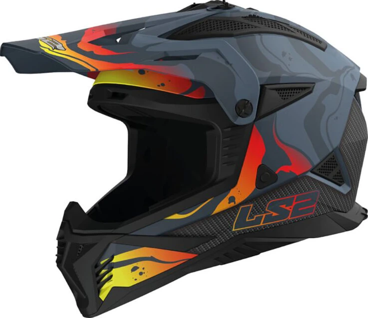 LS2 MX708 FAST II WASH helmet - XL, Matt Dark Grey