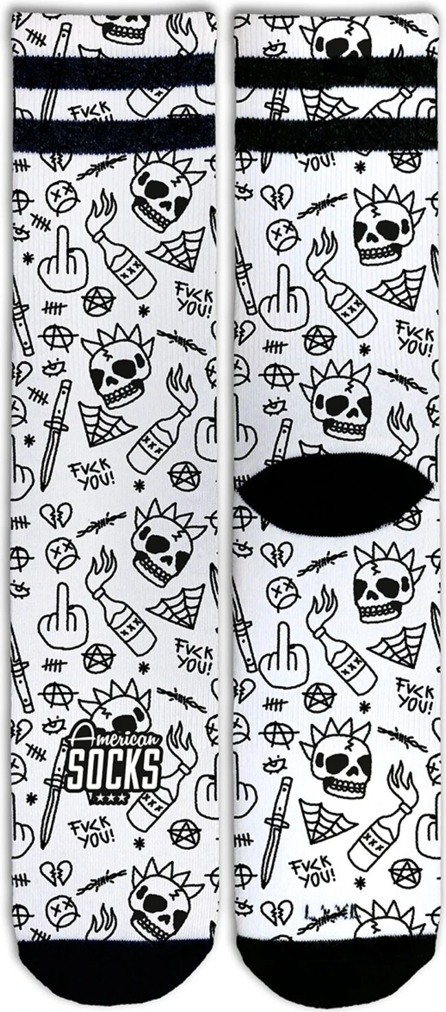 American Socks No Direction Signature socks, Black, 42-46