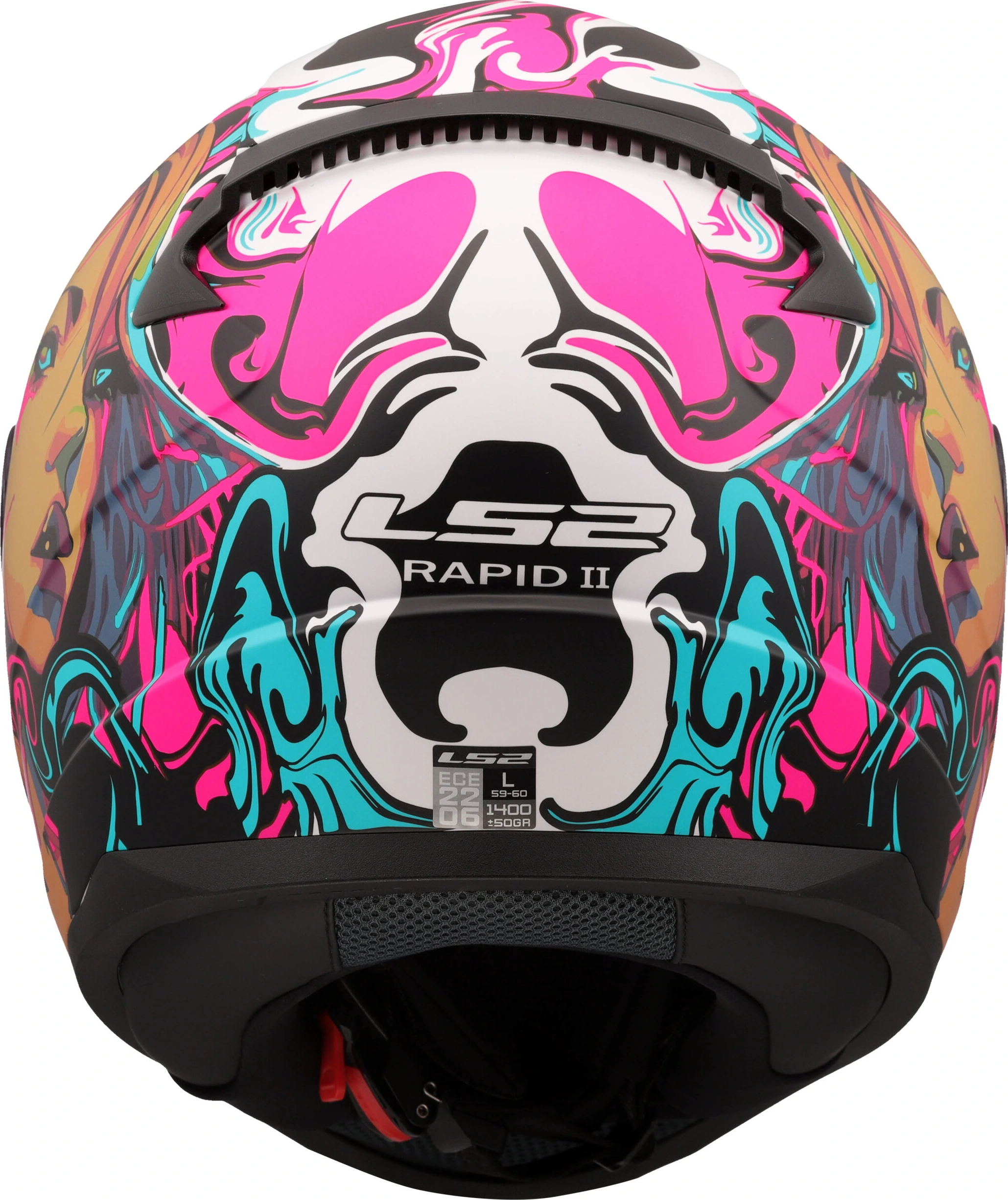 LS2 FF353 RAPID II CYBERG Helmet - Matt Purple Cyan, S