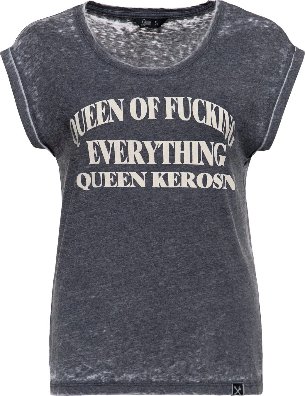 Queen Kerosin Queen of everything t-shirt, anthracite Gray, S