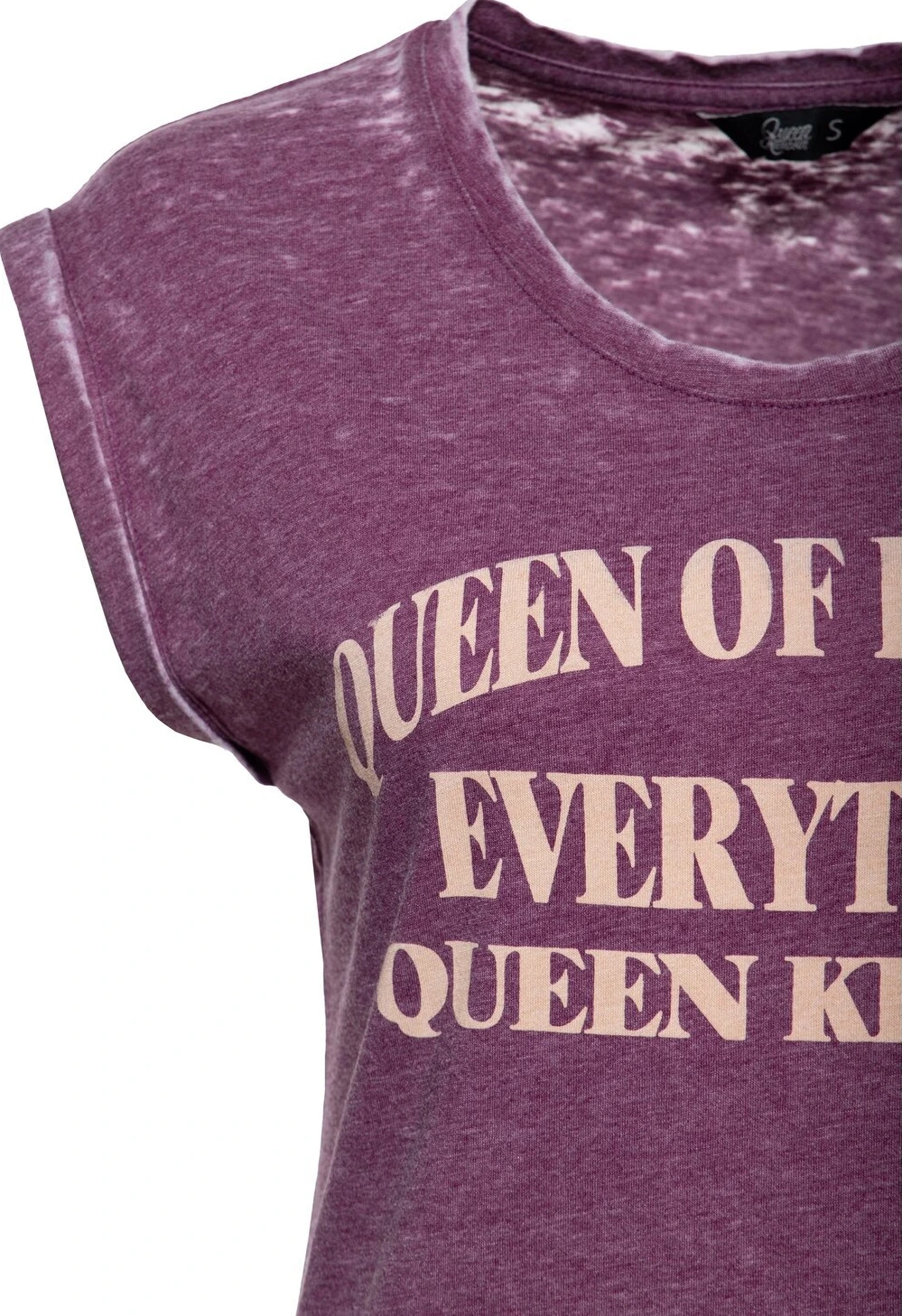 Queen Kerosin Queen of everything t-shirt plum, Purple, XL