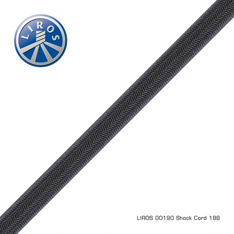 Shock cord black 8mm x 100m