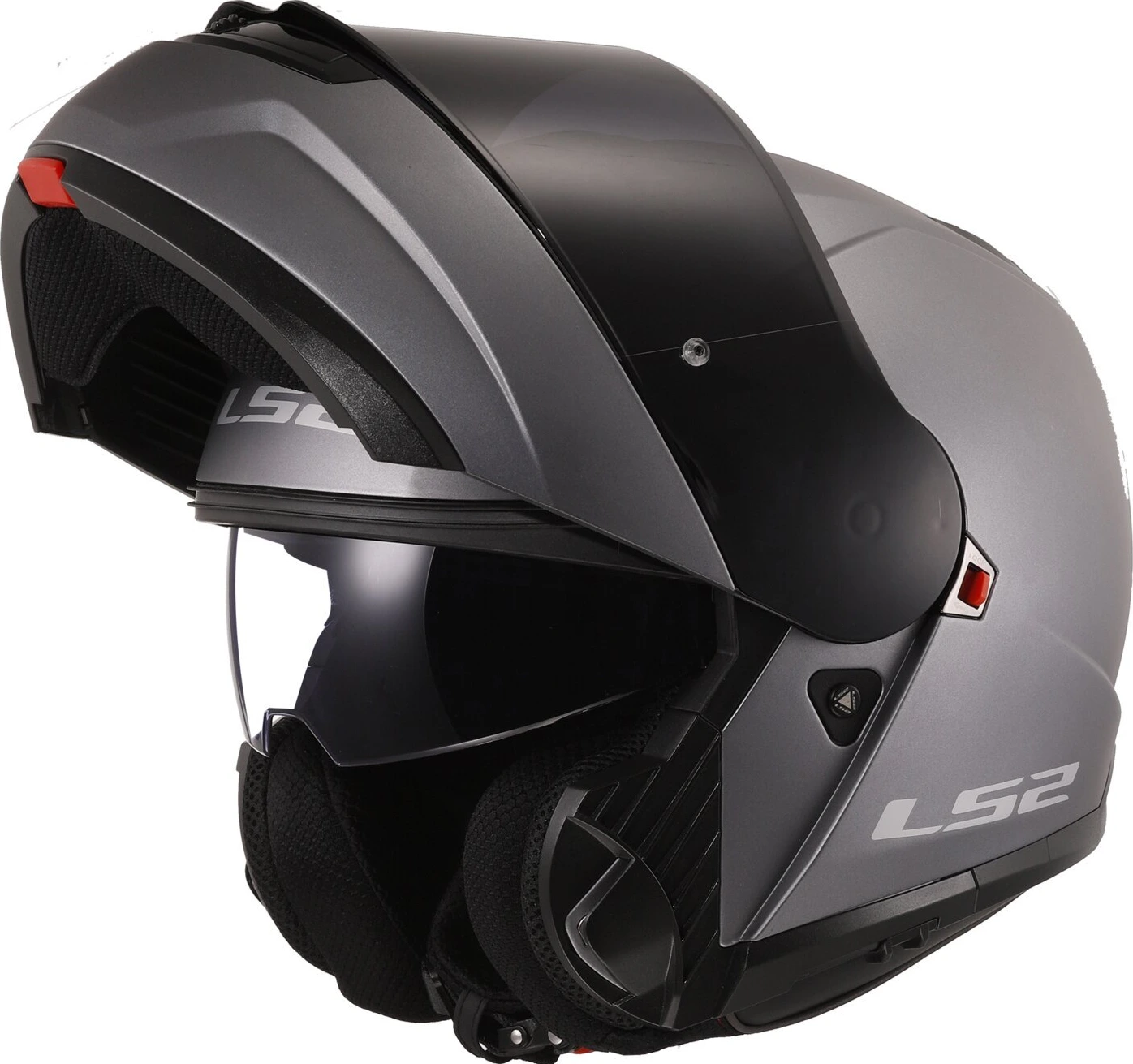 LS2 Strobe II helmet, titanium, M, matt