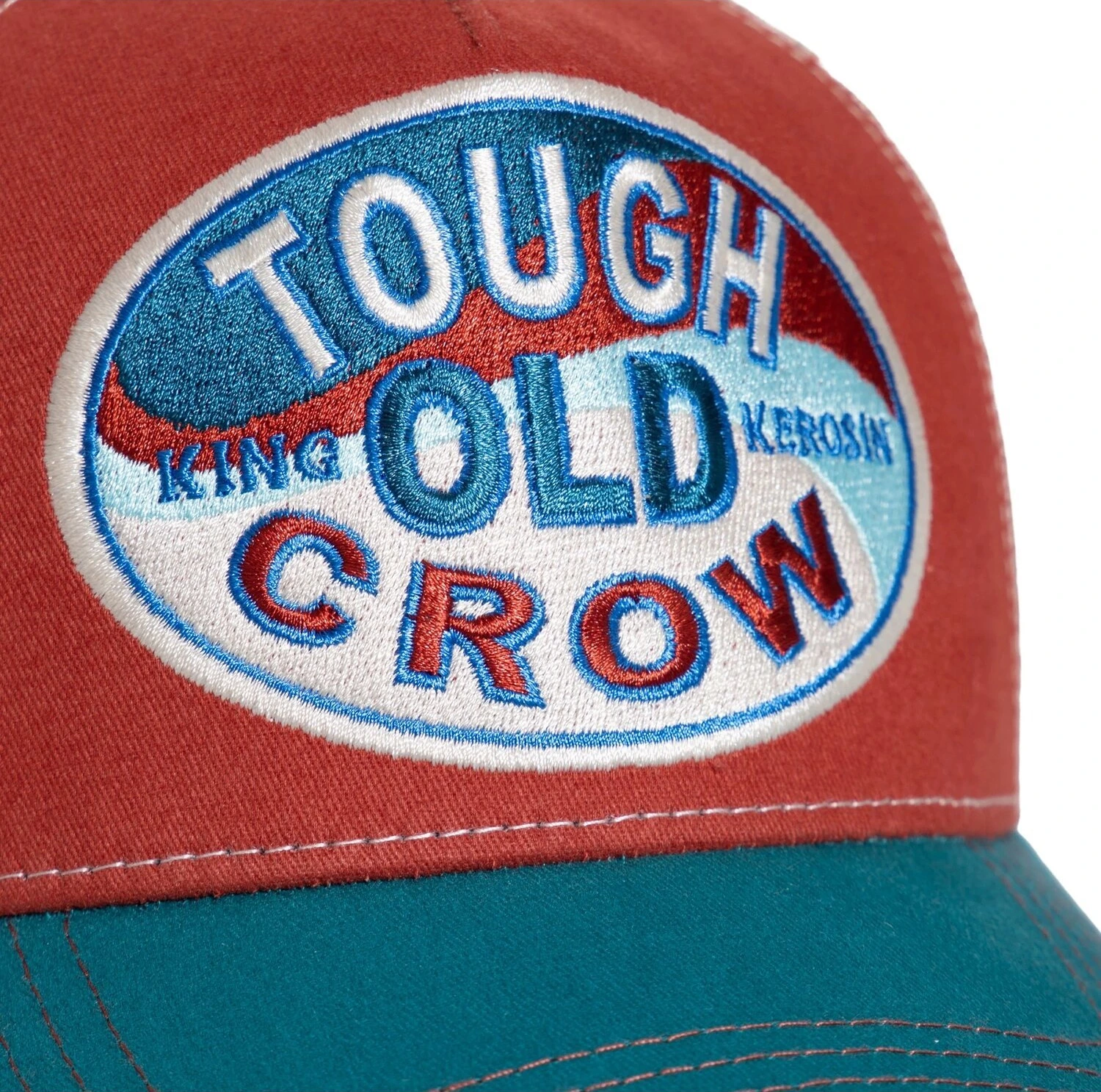 King Kerosin Tough old crow cap, Red, blue