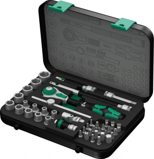 Wera 8100 SA 2 Zyklop Speed Ratchet kit 1/4" drive - metric