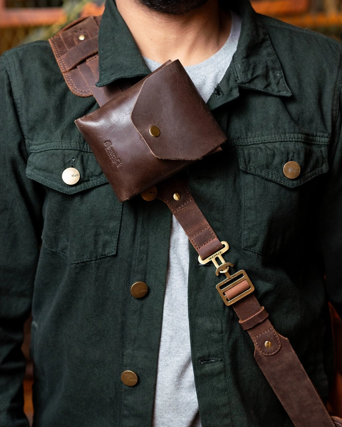 Trip Machine Helmet Harness, mocha