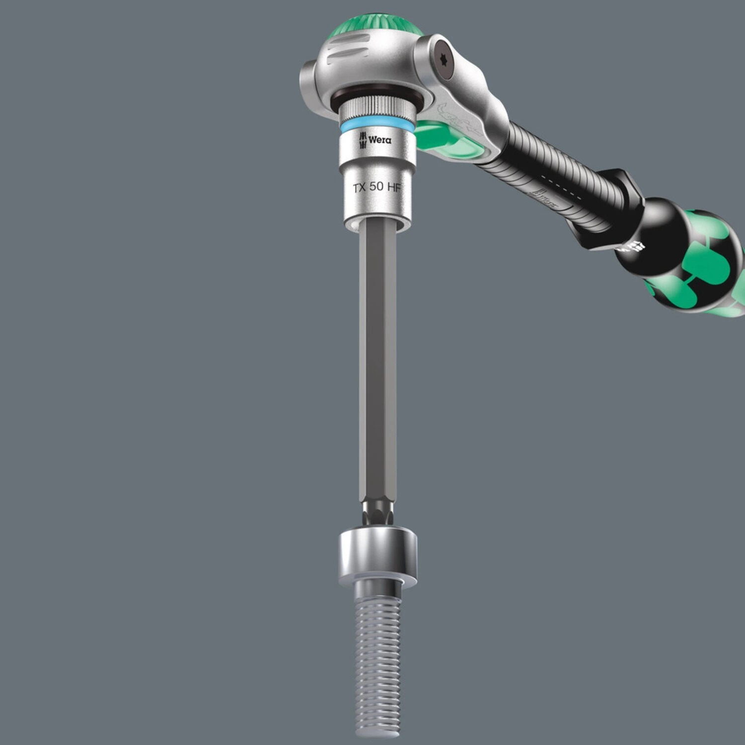 Wera Zyklop 1/2" Torx® socket bit with holding function, 60 mm, Chrome