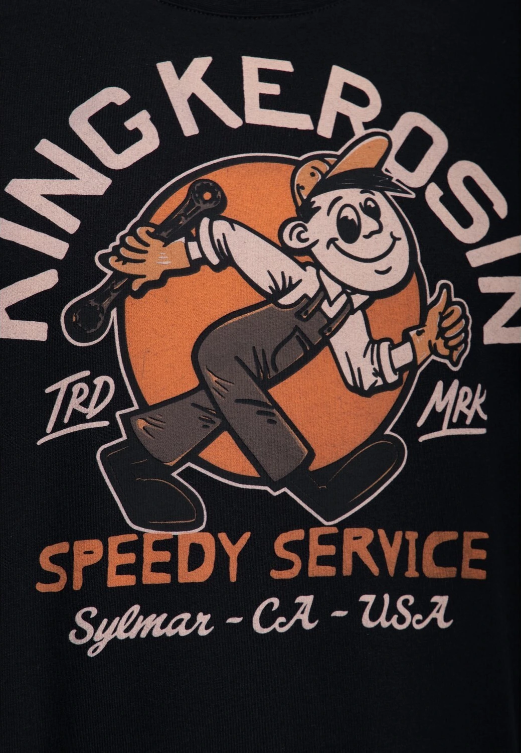 King Kerosin Speed service t-shirt, Black, L