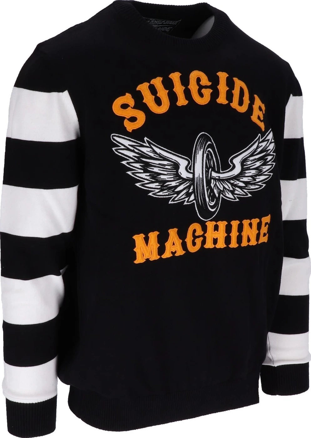 13 1/2 Outlaw Suicide Machine Sweater, Black, S
