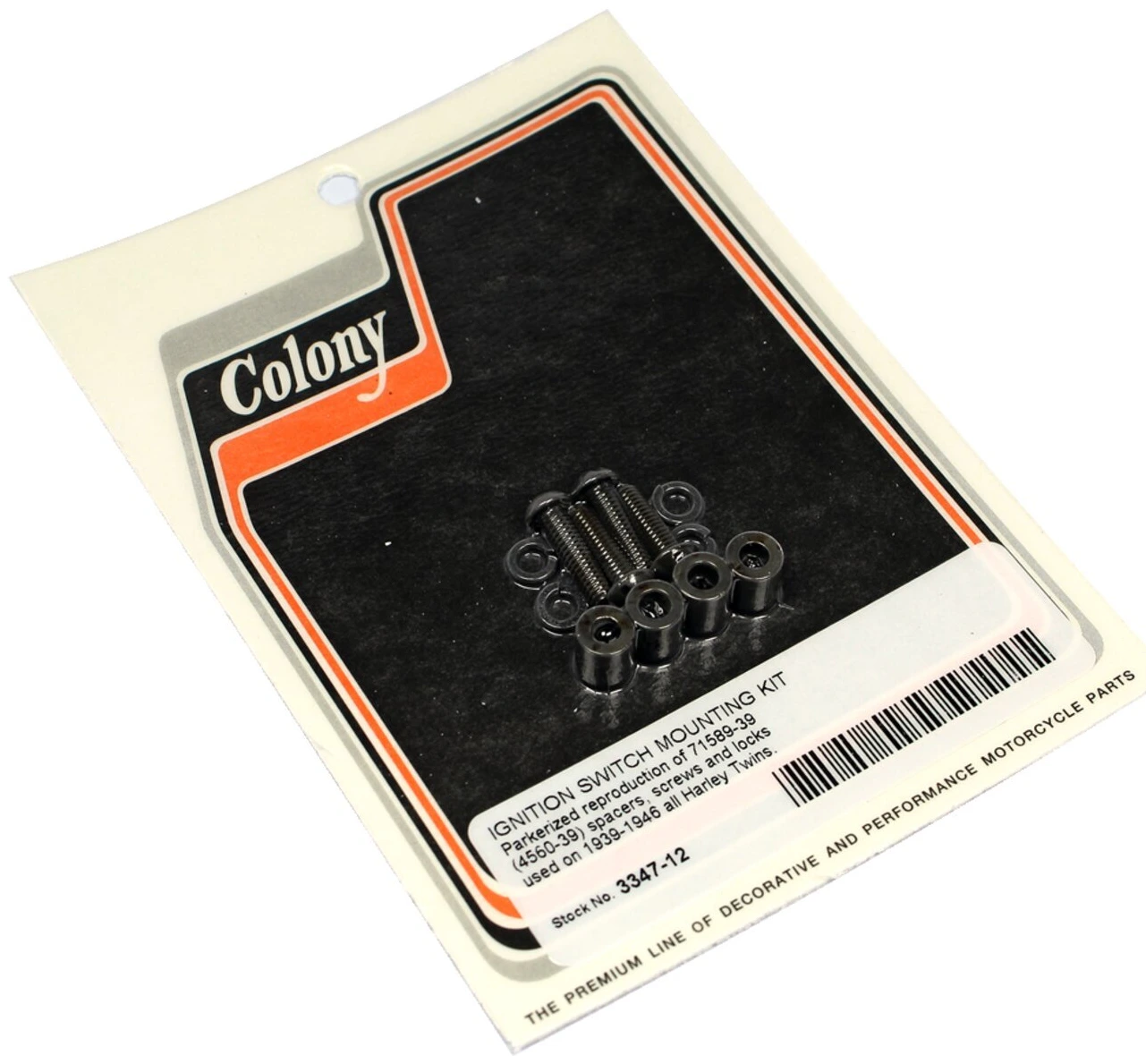 Colony, ignition switch mount kit, Black, Matte