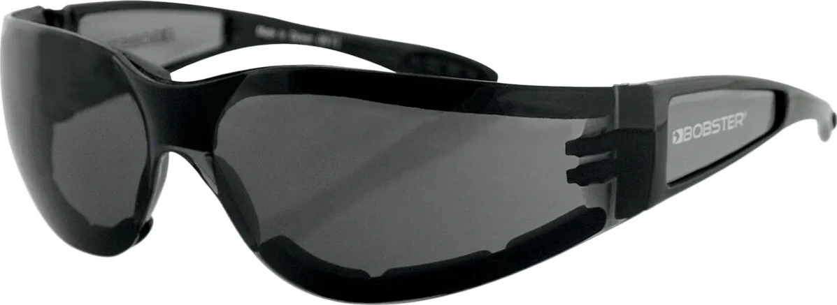 SUNGLASSES SHIELD II BLACK W/ SMOKE LENS