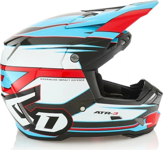 6D Helmet ATR-3 Hyper Gloss Red Cyan, L FIM