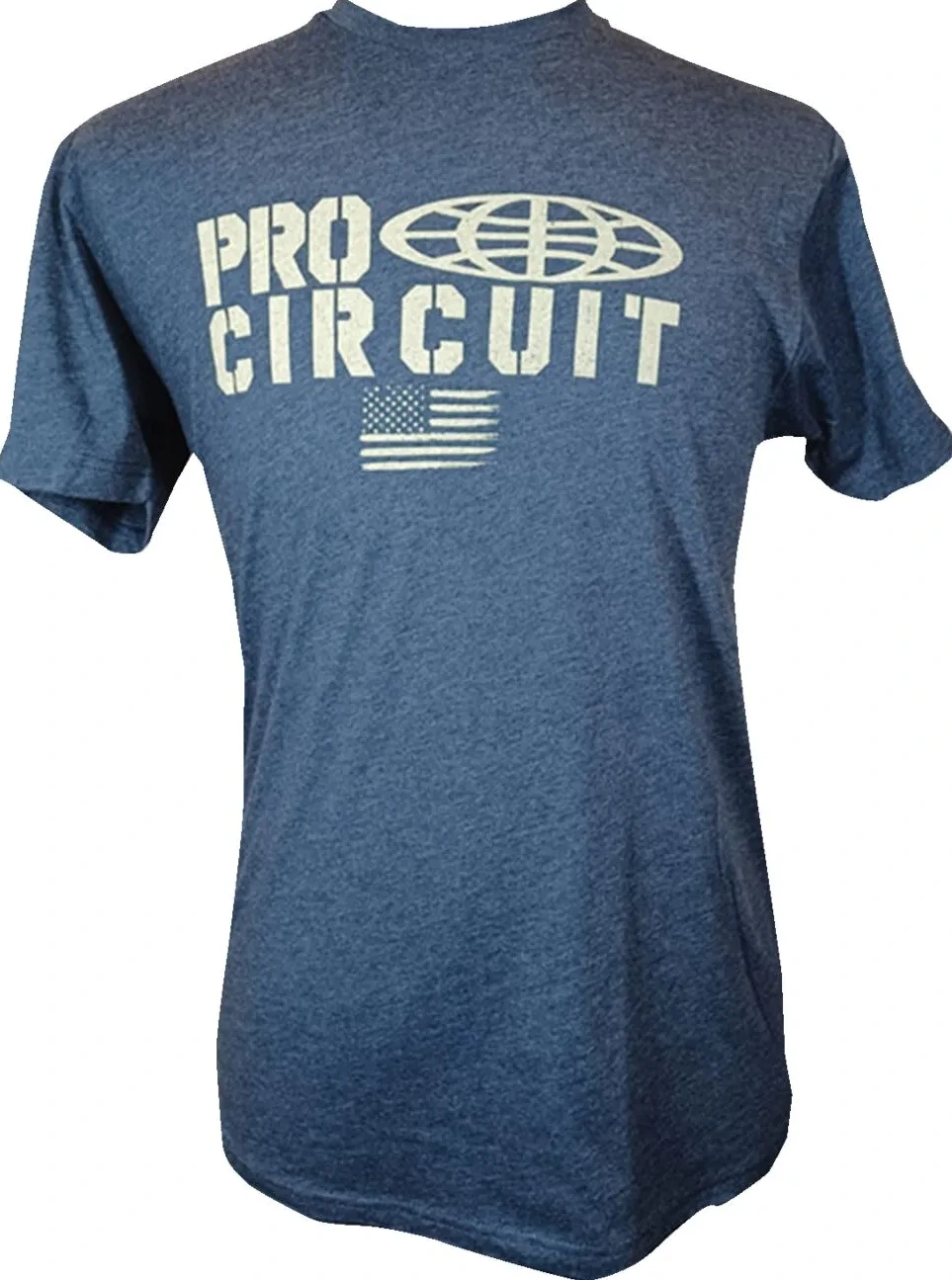 T-SHIRT PC LOGO FLAG HEATHERED