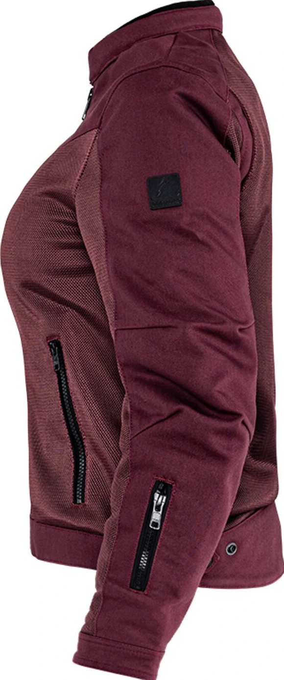 John Doe Aero mesh jacket women, bordeaux Red, XS