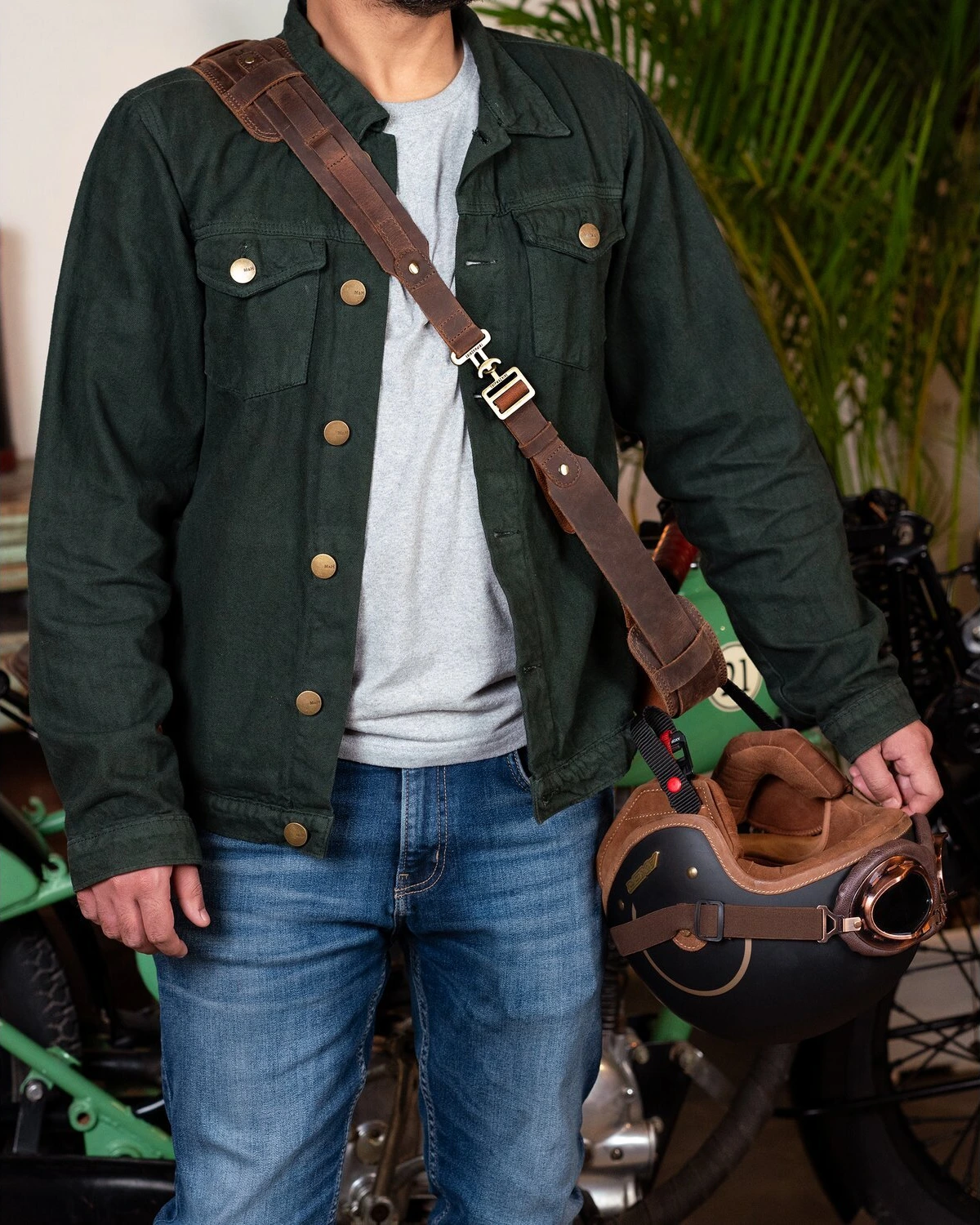 Trip Machine Helmet Harness, mocha