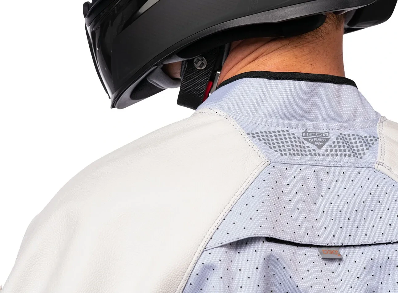 JACKET MESH AF LEATHER CE WHITE SM