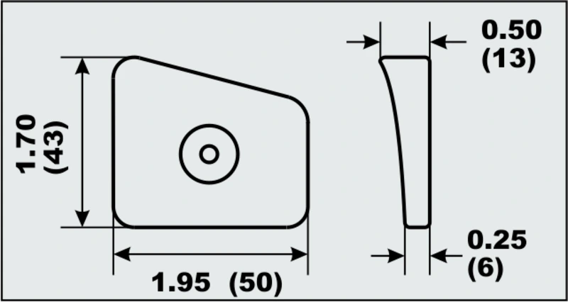 Anode alu Gearcase Johnson/Evinrude 20-35HP