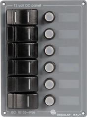6 switches vertical panel