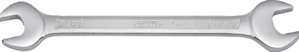 Sonic, double open wrench 1-1/8"x 1-1/4". US/SAE, Satin