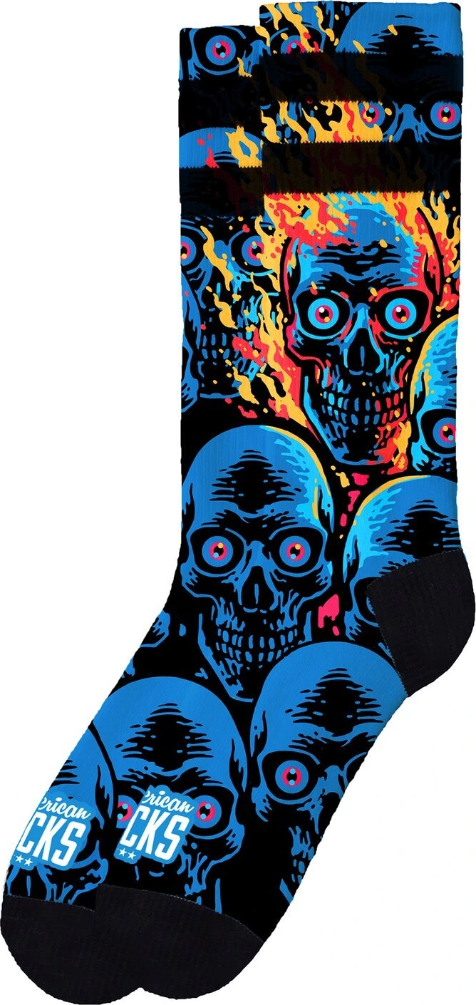 American Socks Knucklehead Mid High socks, Blue, L/XL