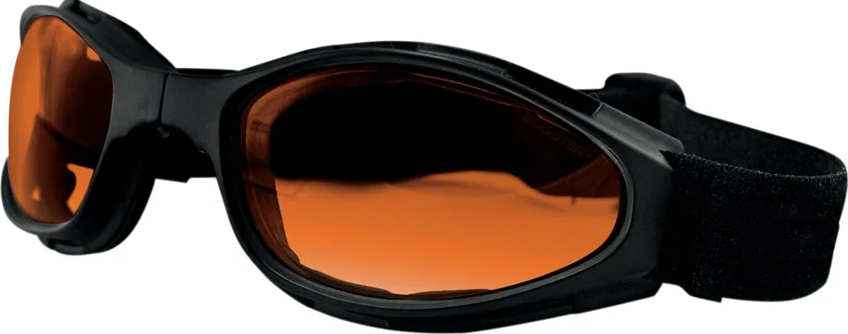 GOGGLE CROSSFIRE BLACK W/ AMBER LENS