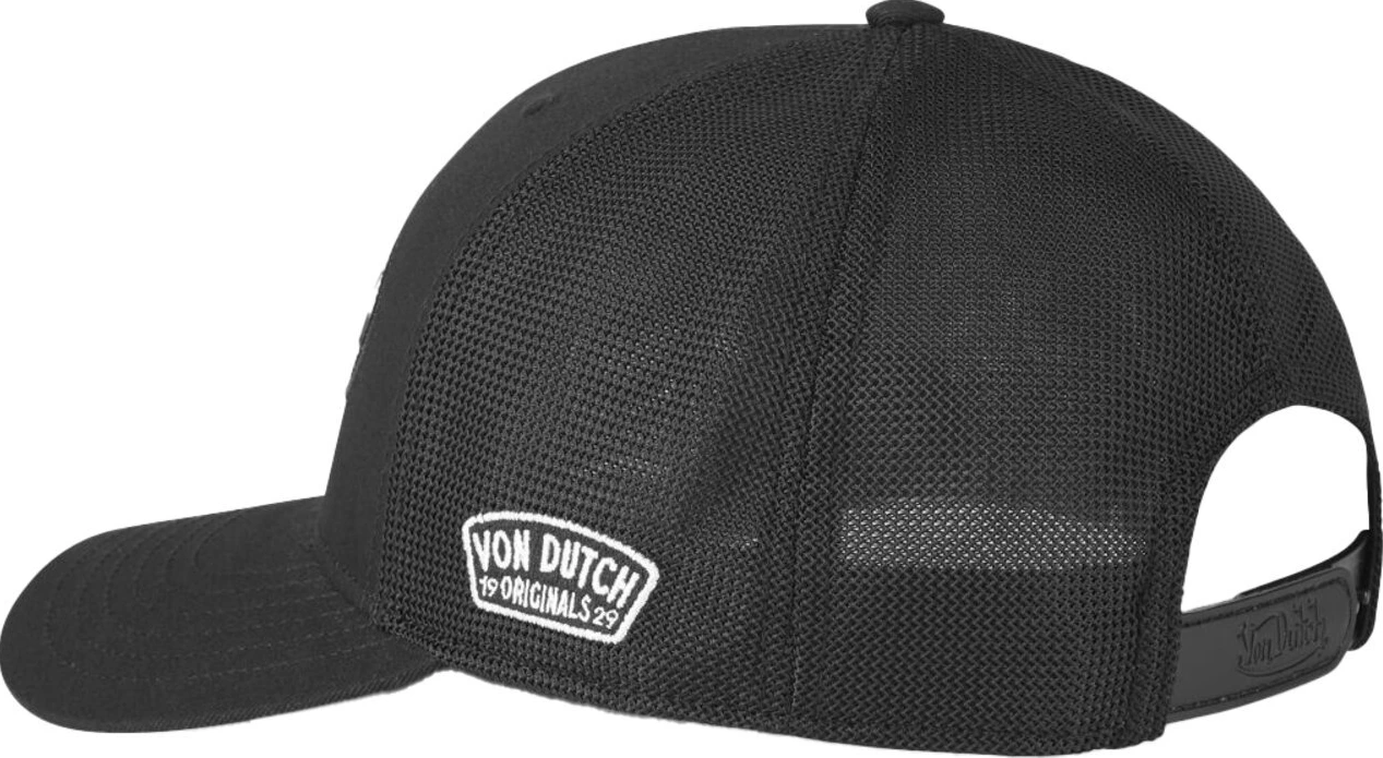 Von Dutch Semi curve cap race, Black