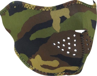ZANheadgear Half Mask neoprene woodland camo