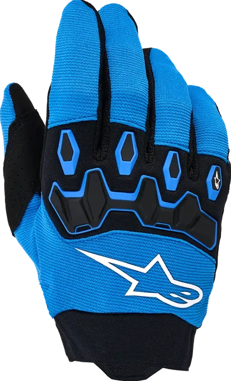GLOVES YTH FULL BORE V2 BLUE/BLK XXS