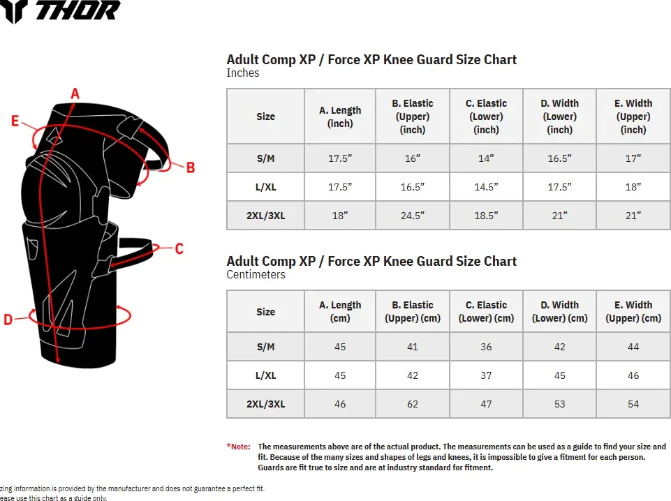 GUARD KNEE COMP XP BK S/M