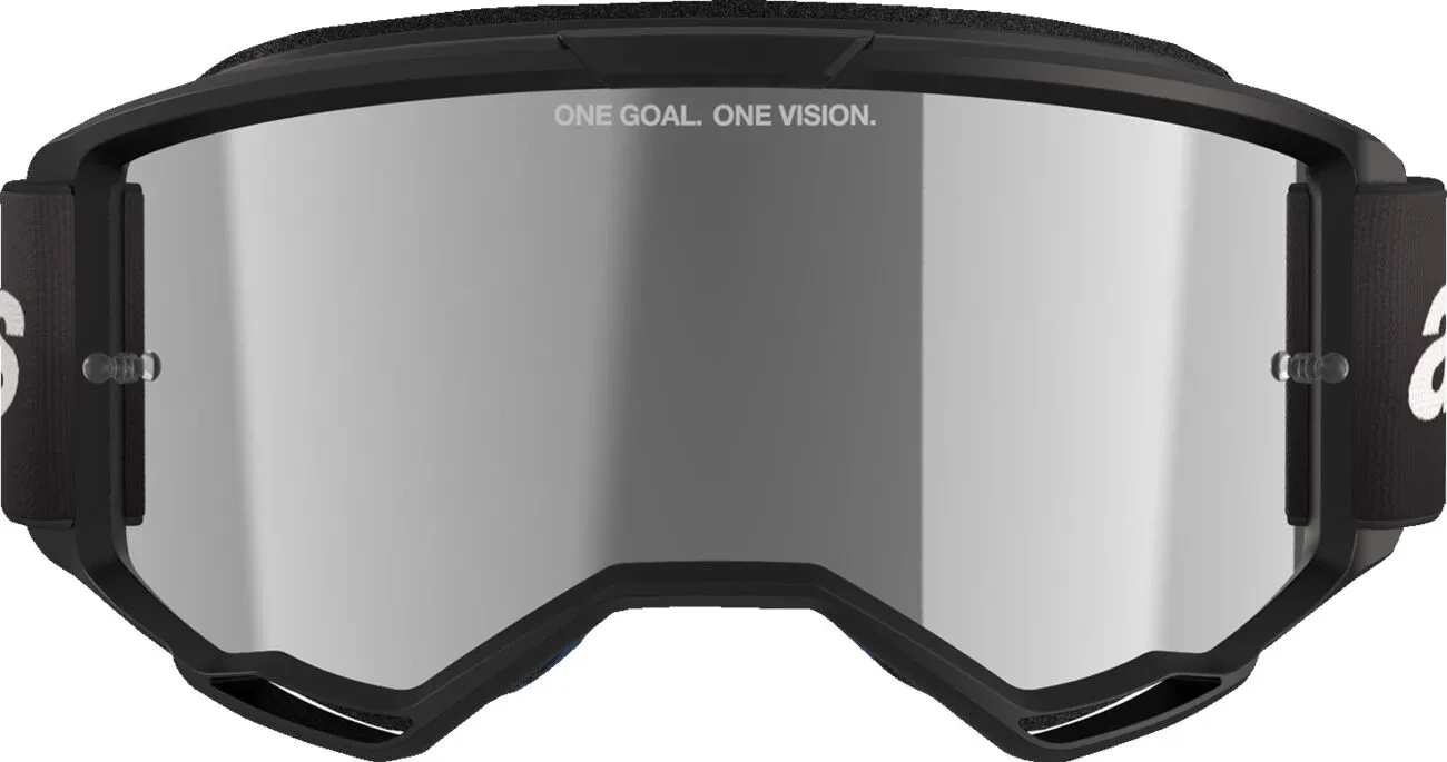 GOGGLE VISION 3 WORDMARK BLK MIRROR-SIL
