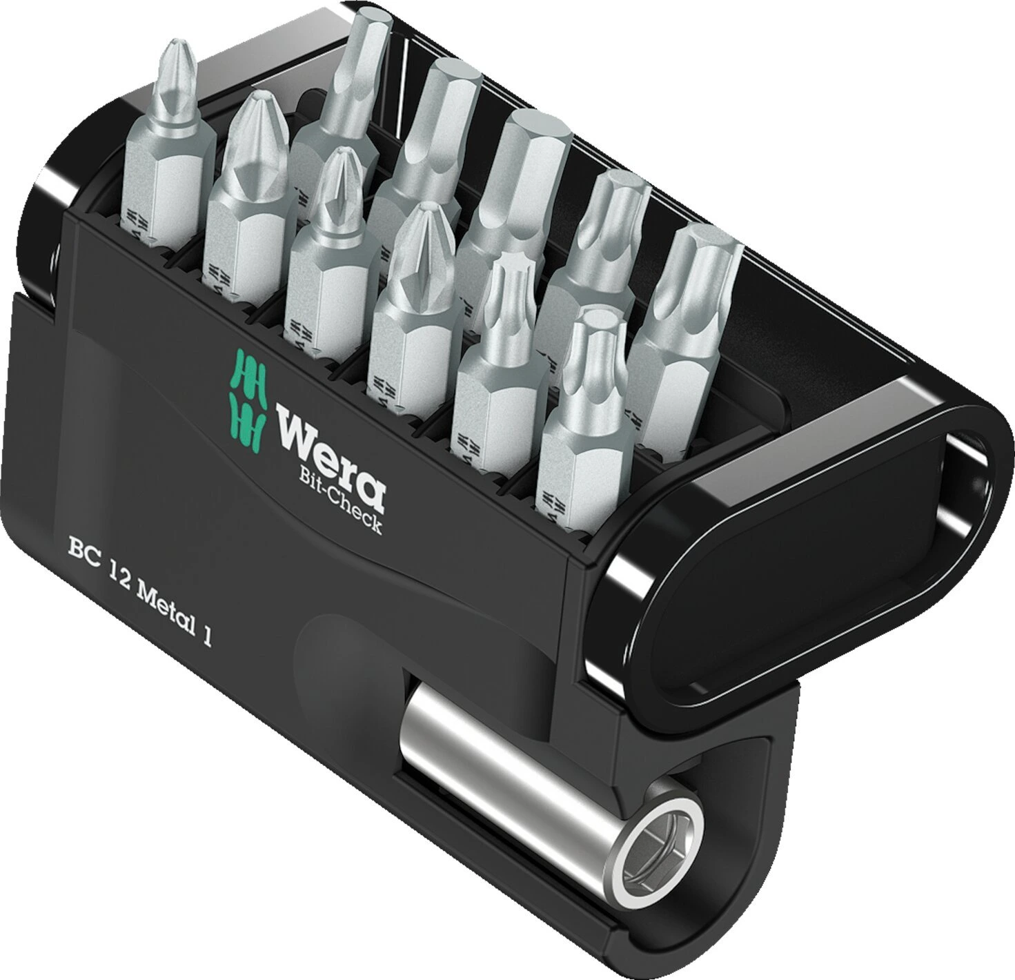 Wera bit assortment 11 pcs. with bit holder, Black