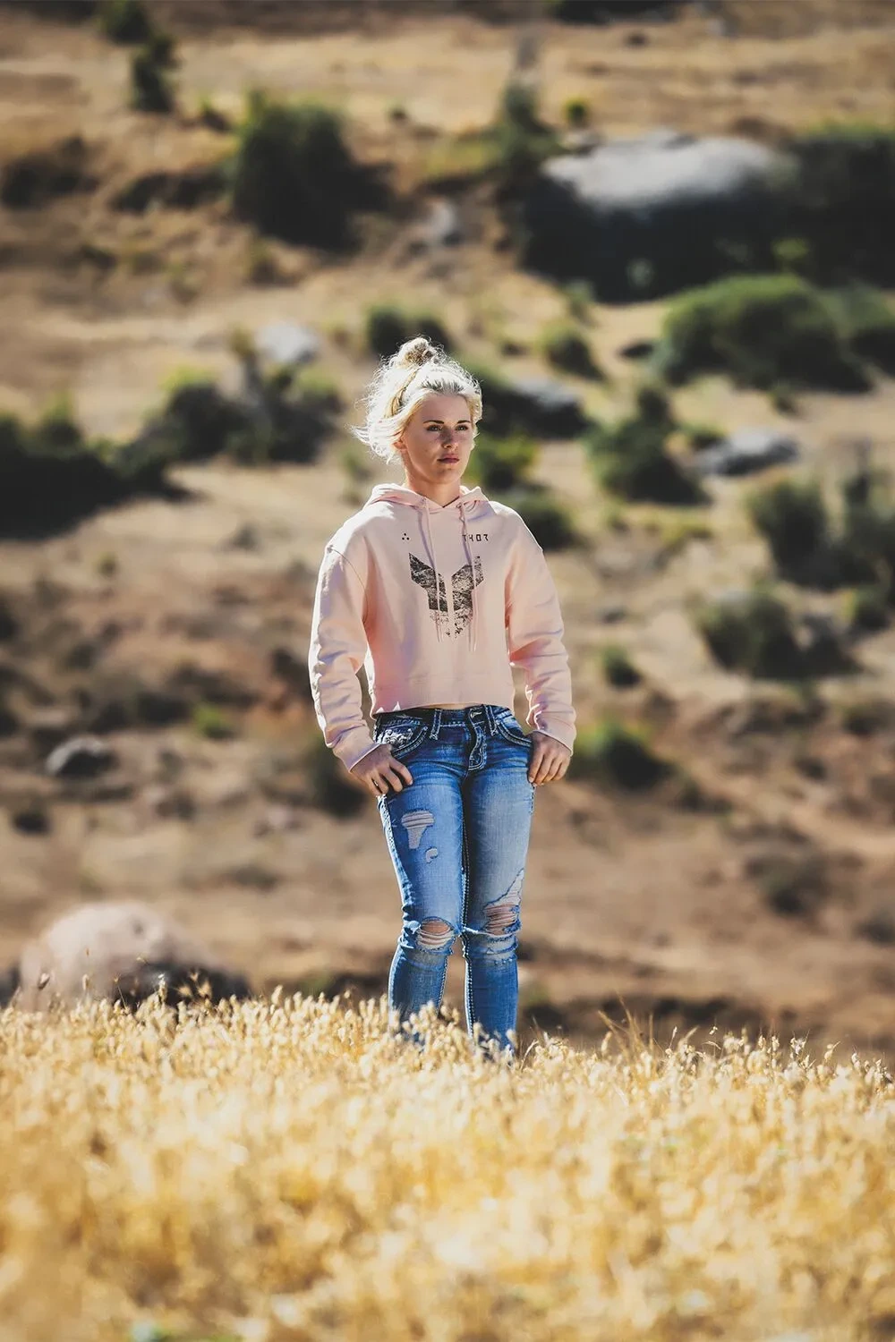 HOODIE WOMEN CROP ICONIC PK LG