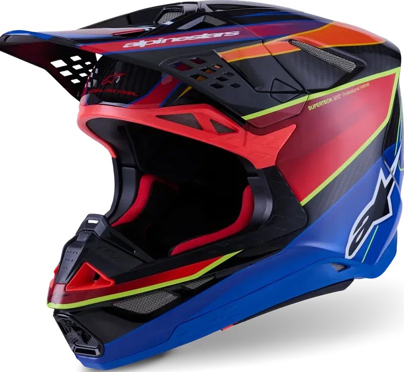 HELMET S-M10 ERA BLUE/RED/YL L