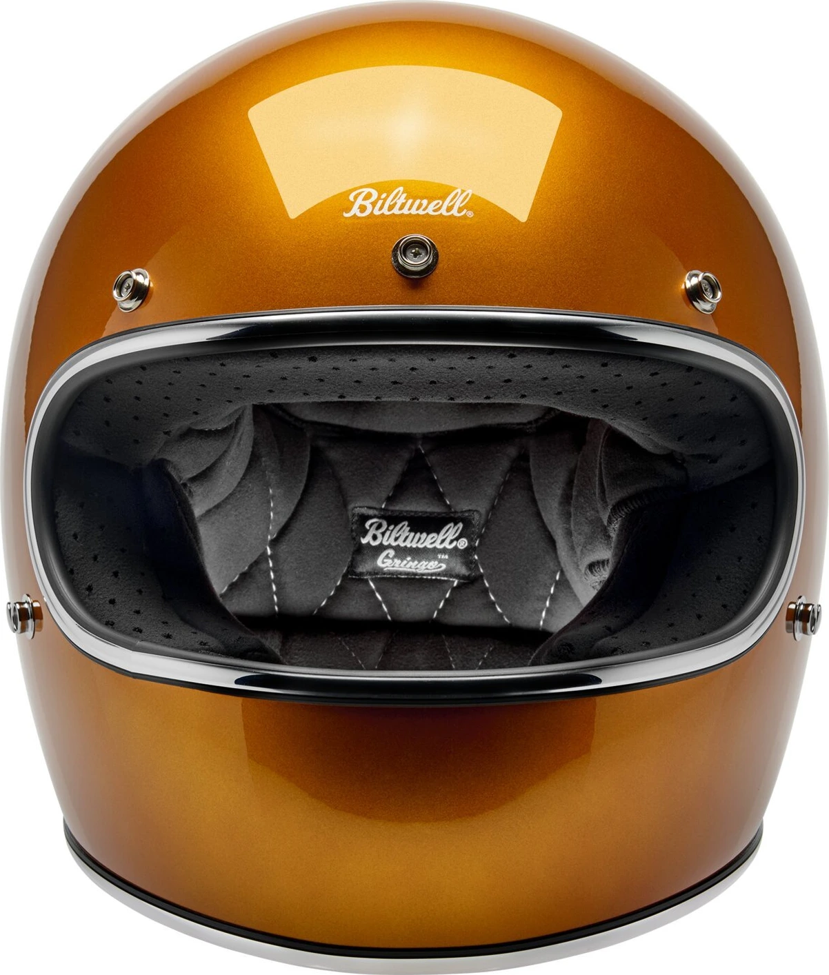 Biltwell Gringo helmet, metallic sunburst Orange, XS, Metallic