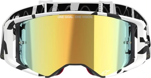 Alpinestars Goggle Supertech CORP WHITE GOLD Mirror GOLD