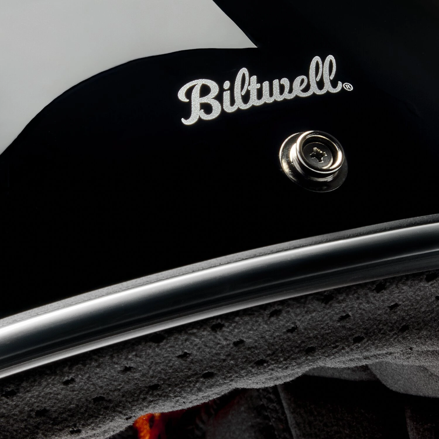Biltwell Gringo RWB Raceflow helmet, Black, XS, Gloss
