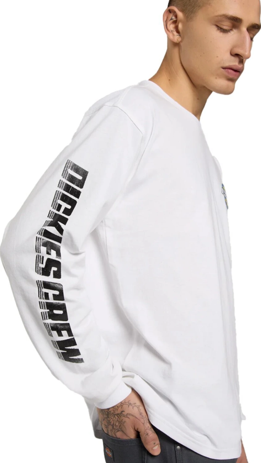 Dickies Nashport long sleeve, White, XS
