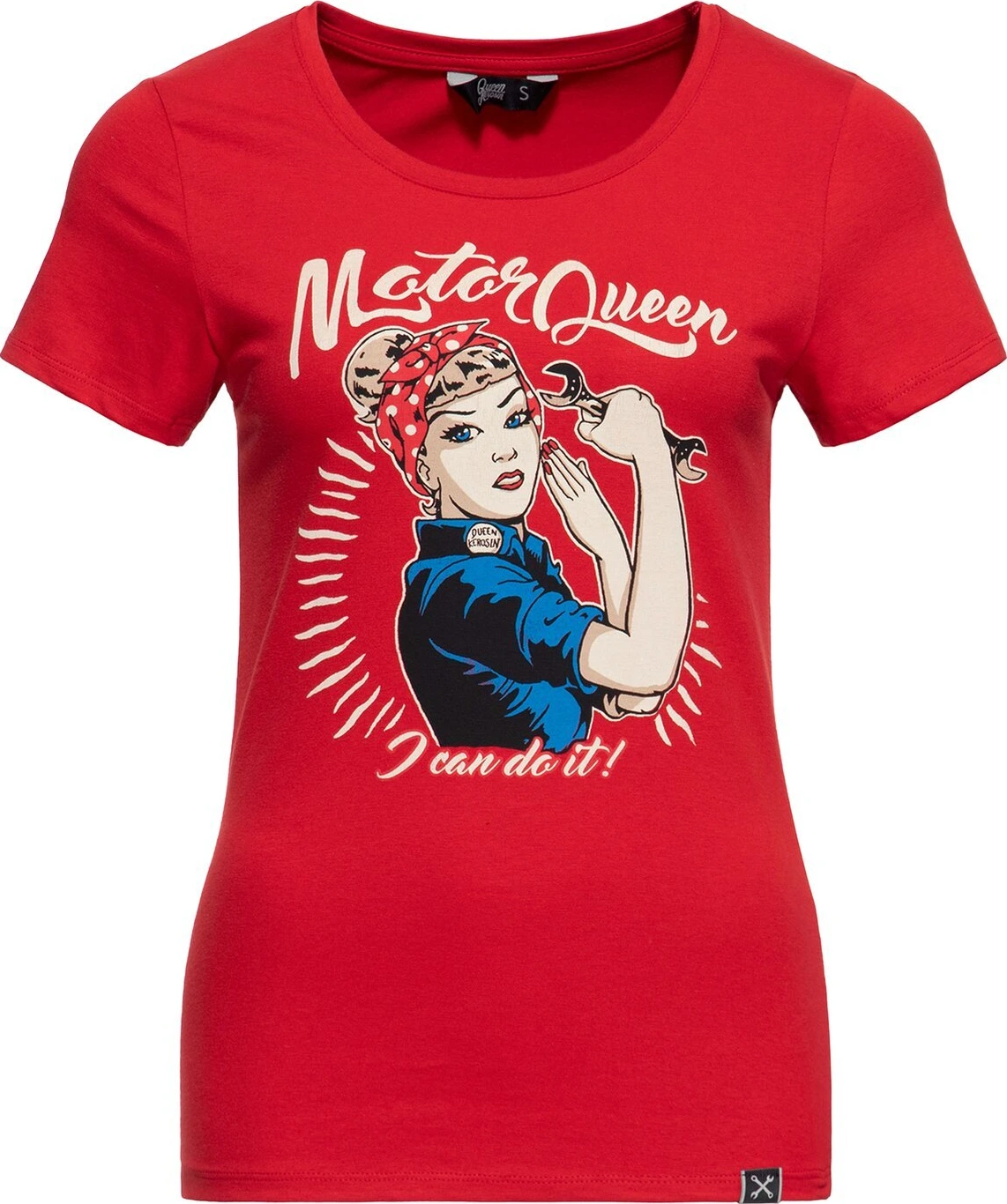 Queen Kerosin Motor Queen I Can Do It t-shirt, Red, XS