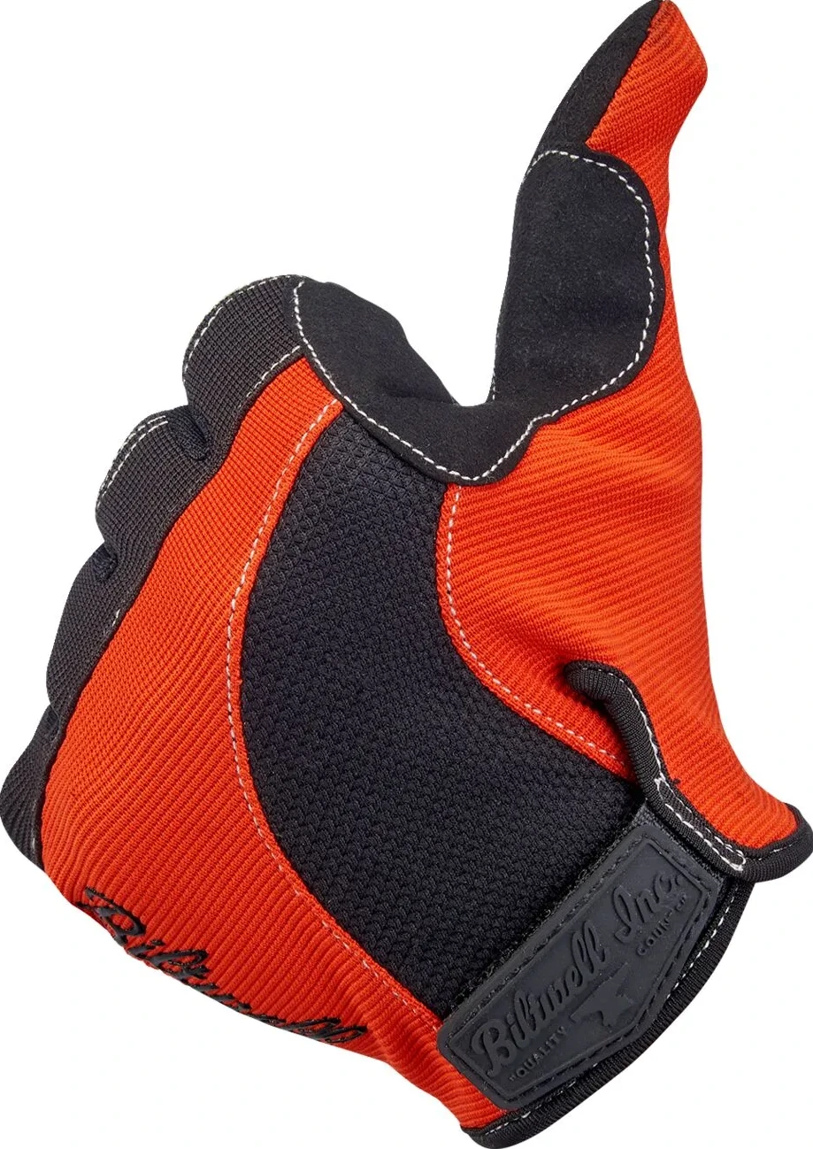 GLOVES MOTO ORG/BLK SM