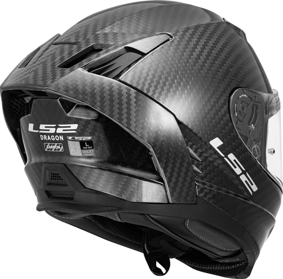 LS2 FF807 DRAGON helmet - XL, Matt Carbon