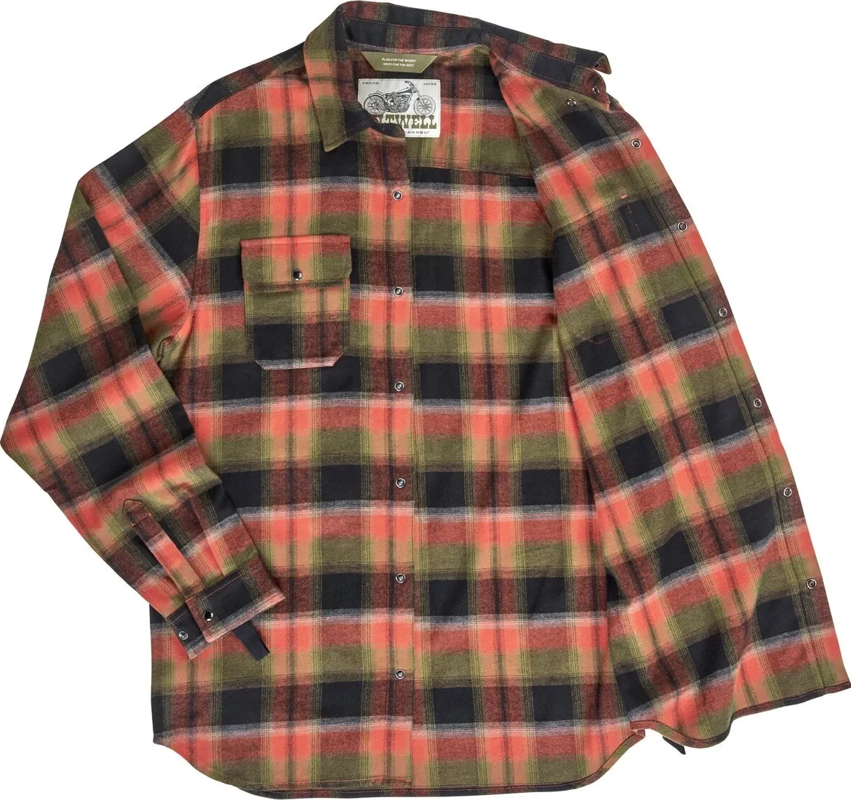 SHIRT FLANNEL HI TEST RUST XS