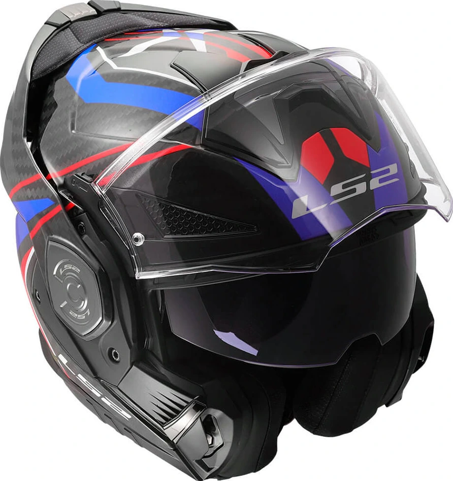LS2 FF901 ADVANT X CARBON FUTURE II Helmet - XL, White Blue