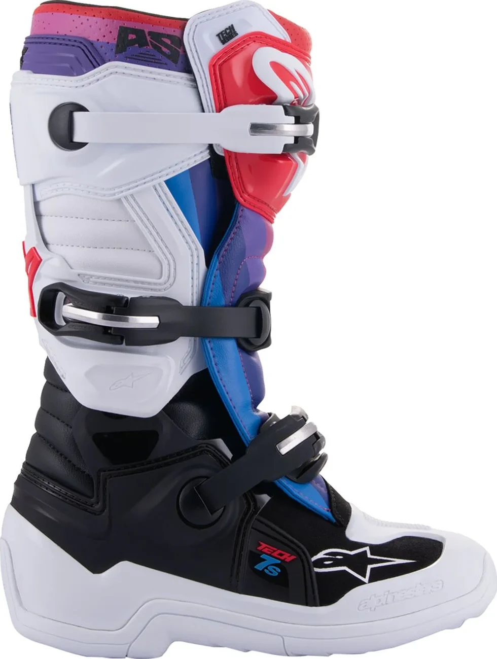 BOOT TECH7S W/B/RAINBOW 2