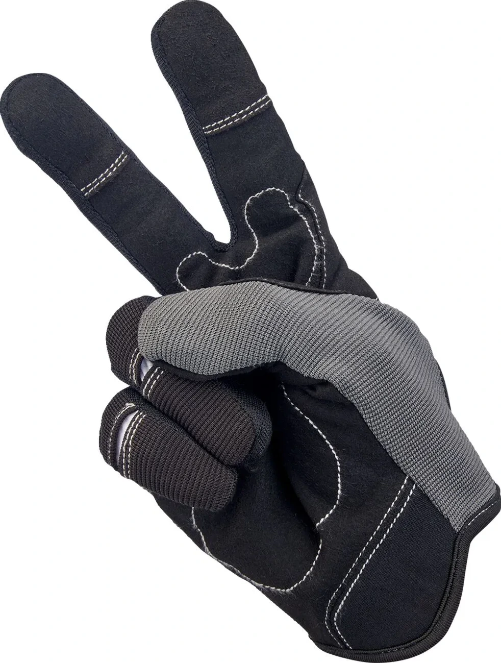 GLOVES MOTO GRY/BLK SM