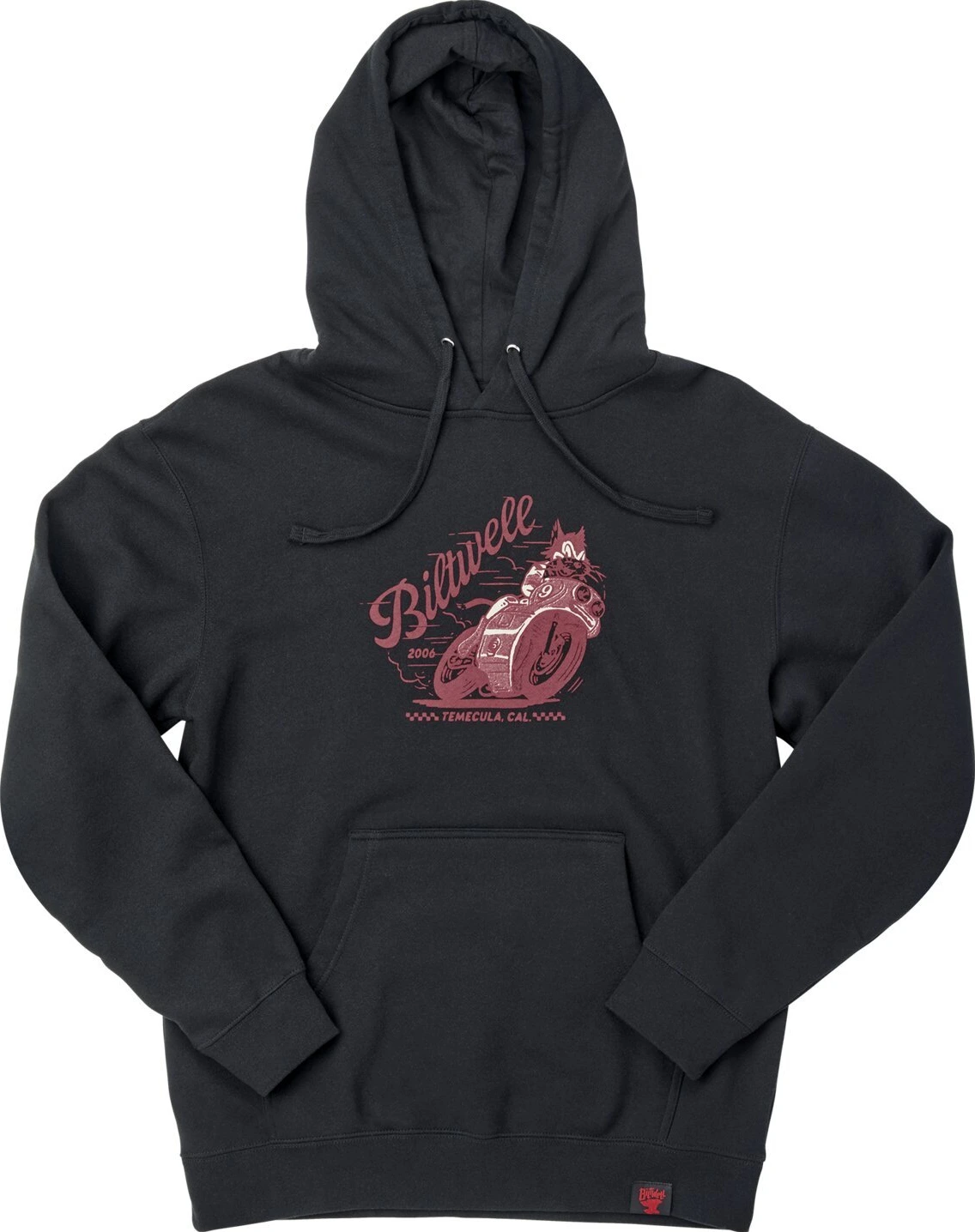 Biltwell Fast Cat hoodie, Black, S