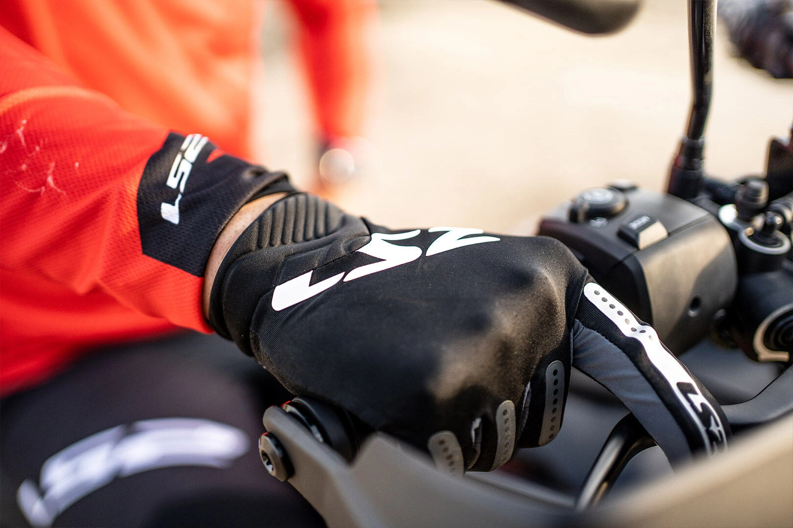 LS2 Bend Man Gloves - 2XL, Black Grey