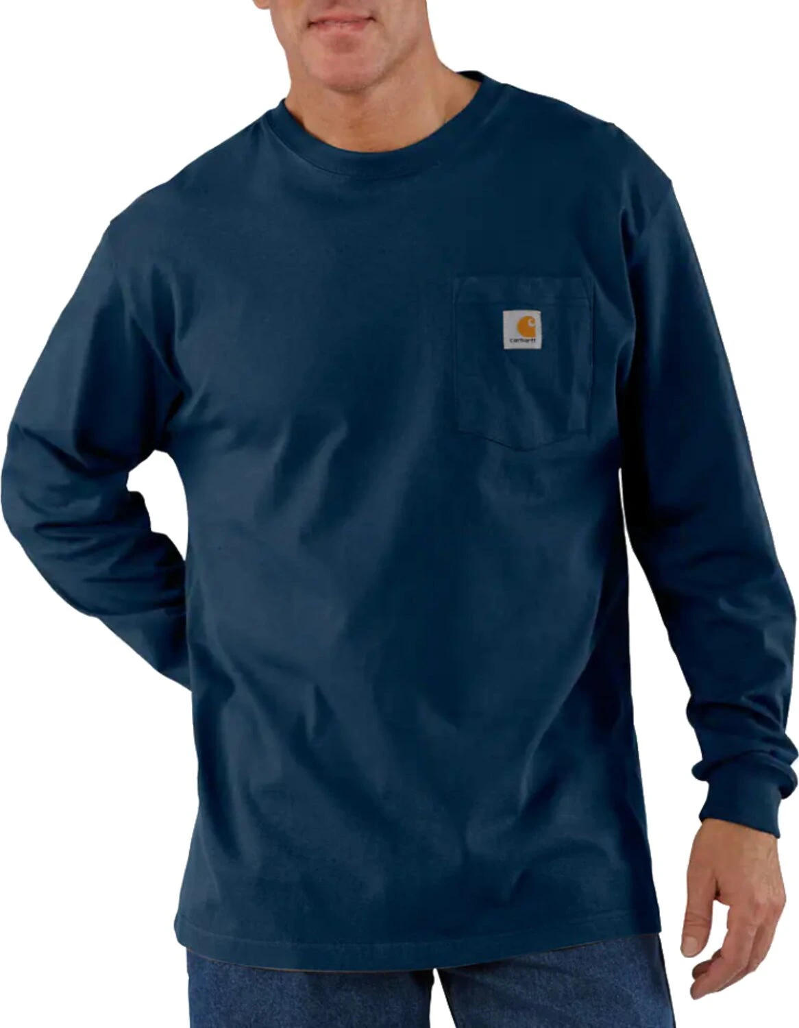 Carhartt Pocket long sleeve, Navy, M