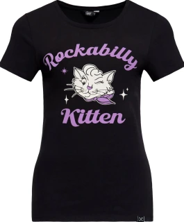 Queen Kerosin Rockabilly Kitten t-shirt