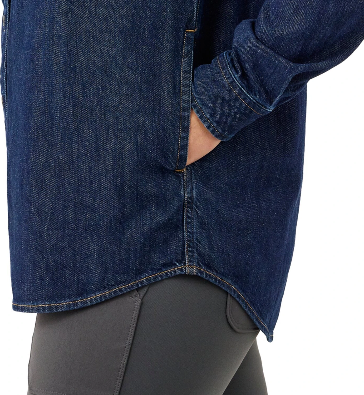 Carhartt Midweight female denim shirt, Blue, M